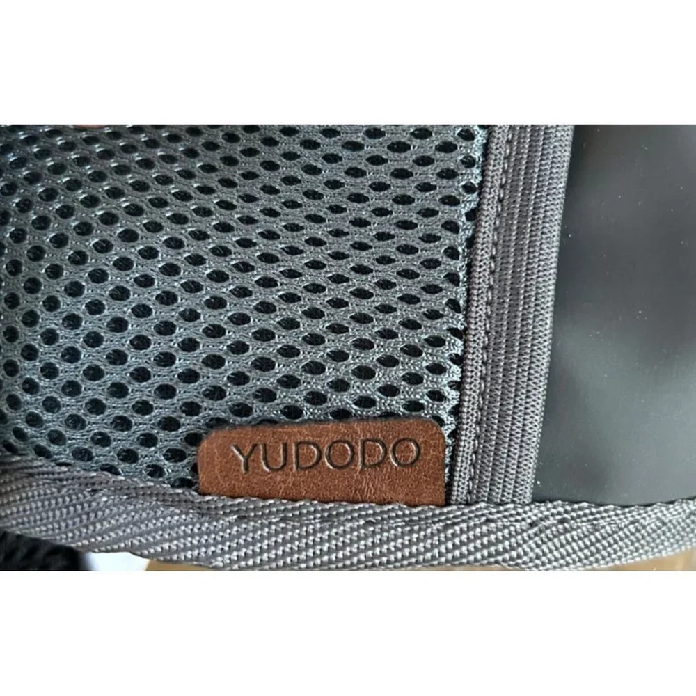 Yudodo Gray Pet Carrier Shoulder Bag Mesh Breathable Size Small